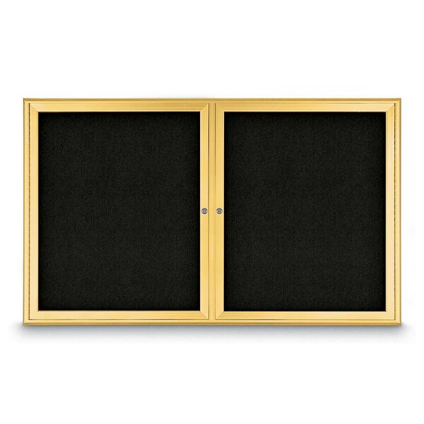 Sliding Door Indoor Enclosed Corkboard, 9